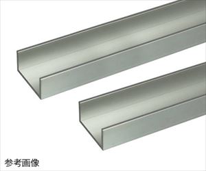 62-4882-44 アルミチャンネル 2m 1.0×11×5mm シルバー 2本組 安田