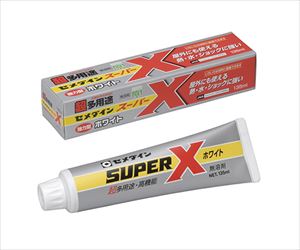62-4885-79 スーパーX ホワイト 135mL 箱 AX-039セメダイン