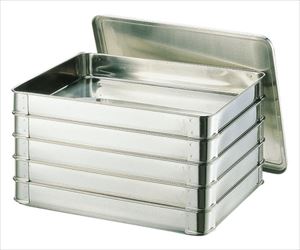 62-6374-12 ステンレス システムバット(餃子バット) 大50 YUKIWA