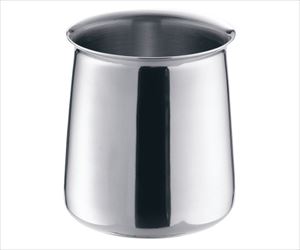 62-6494-05 UK ステンレス丸型しゃもじ入れ プレーン YUKIWA