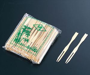 62-6505-48 竹フォーク(100本入) 松尾物産