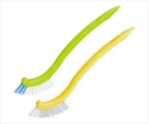 62-6607-65 すみまで洗えるちょこちょこブラシ (2色組) アズマ工業