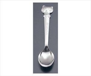 62-6723-50 18-0 キッズスプーン・フォーク キャット スプーン TKG