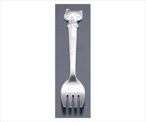 62-6723-51 18-0 キッズスプーン・フォーク キャット フォーク TKG