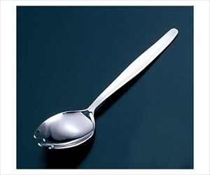 62-6724-45 TKG 18-0先割 面取り給食スプーン 穴なし 155mm TKG