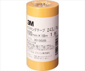 62-8762-12 マスキングテープ 243J Plus 100mmX18m 243J 100スリーエム