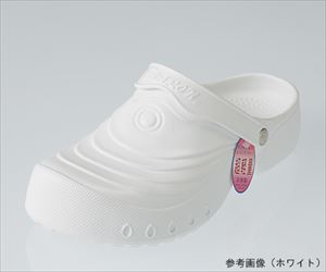 63-1204-72 エバロンサンダル（婦人用） ホワイト Lサイズ SA-6 Lヒカリ技研工業