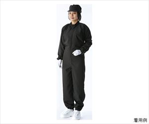 63-1221-06 ポケット付き続き服（黒） 3Lサイズ CK1040-0ガードナー