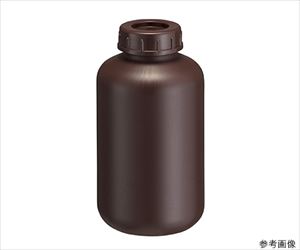 63-1279-44 広口びん 2L 茶褐色 0090BR瑞穂化成工業