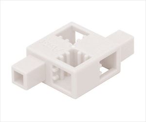 63-1390-80 Artecブロック ハーフD 白単色8pcsセット 77894アーテック