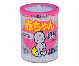 63-1451-61 FC（ファミリーケア） 赤ちゃん綿棒 200本入×6個 10934白十字