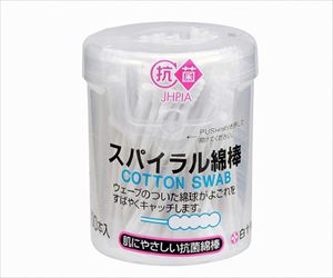 63-1453-57 スパイラル綿棒 100本入×6個 16302白十字