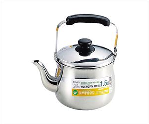 63-2751-32 エルマース ステンレス製広口ケットル 1.5L H-1992パール金属