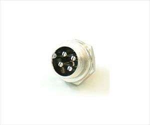 63-3109-37 マイクコネクター 4ピン オス 16Φ穴 パネル用 PLT-164-R-RAPEX