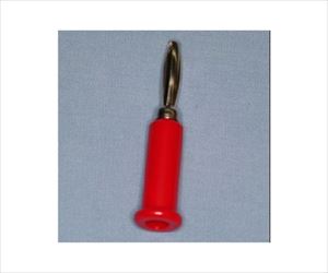 63-3160-61 バナナプラグ 4mm Φ11 赤 TJ-560-Rサトーパーツ