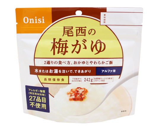 【軽減税率適用】【軽減税率適用】尾西食品63-4052-77　尾西の梅がゆ　50食入 901SE尾西食品