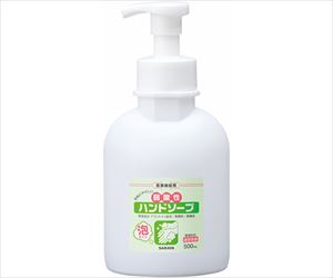 63-4058-47 弱酸性ハンドソープ500mL泡ポンプ付減容 23408サラヤ
