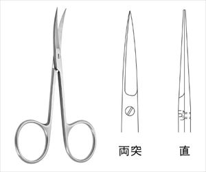【医療機器クラス1】63-4213-51 眼科剪刀 JA04-0802ジェイ・シー・ティ