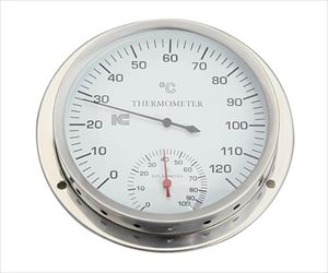 63-4216-25 サーモ550 サウナ用温湿度計 アイシー