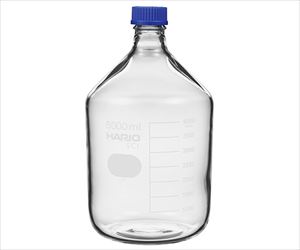 63-5510-08 耐熱ねじ口瓶（液切リング付） GL-45 5000mL NBO-5L-SCIHARIO