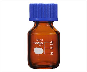 63-5510-09 (茶)耐熱ねじ口瓶（液切リング付） GL-32 50mL NBB-50-SCIHARIO