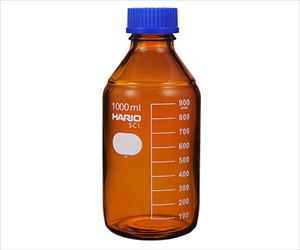 63-5510-13 (茶)耐熱ねじ口瓶（液切リング付） GL-45 1000mL NBB-1L-SCIHARIO