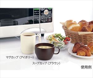 63-5718-44 レンジスープカップ ブラウン RRN0102イノマタ化学