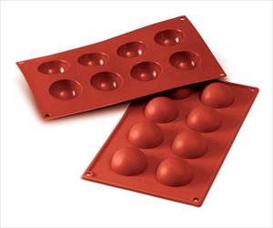 63-7144-34 シリコマート シリコンフレックス 半球50（8ヶ取）SF004 558030