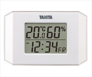 63-7292-28 デジタル温湿度計 ホワイト TT-574-WHタニタ