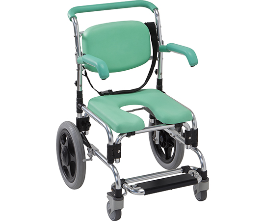 【簡易組立必要】【簡易組立必要】マキテック63-7882-70　らくらく浴用キャリー　低床タイプ（跳ね上げ式）パーキング付 YC