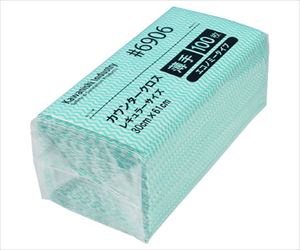 63-7944-86 カウンタークロスエコノミー薄手レギュラー 100枚入 グリーン 6906川西工業