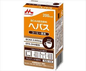 【食品衛生法適合】【軽減税率適用】64-0833-57 BCAA配合飲料 ヘパス（コーヒー風味） 649825クリニコ