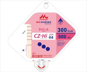 【食品衛生法適合】【軽減税率適用】64-0833-95 高栄養流動食 CZ-Hi0.6アセプバッグ（500） 643338クリニ