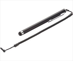 64-0866-98 スマートフォン＆タブレット用タッチペン ブラック PDA-PEN25BKサンワサプライ