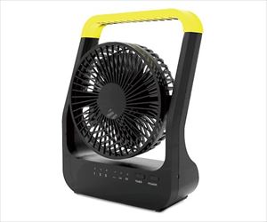 64-3286-11 卓上扇風機 どこでもFAN ホーム＆アウトドア SF-DF35 BKトップランド