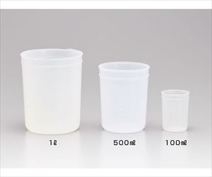 64-3697-73 帯電防止PEディスカップ 500mL 31042サンプラテック