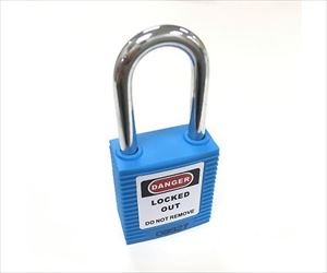 64-3726-06 ロックアウト用パドロック（青） 吊 38mmタイプ 14659-1セーフラン安全用品