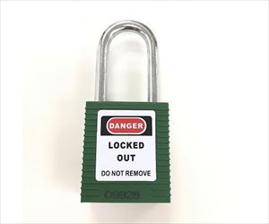 64-3726-07 ロックアウト用パドロック（緑） 吊 38mmタイプ 14660-1セーフラン安全用品
