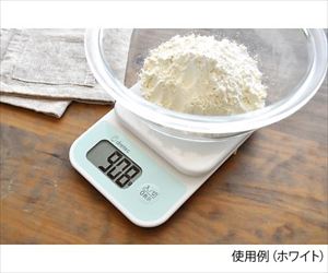 64-5088-37 デジタルスケール シャンティ 3kg ホワイト KS-815WTドリテック