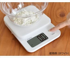 64-5088-39 デジタルスケール ブランジェ 3kg ホワイト KS-816WTドリテック