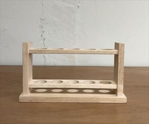 64-5225-30 木製 試験管立て 穴25φ×5本立 SiTATE255S関谷理化