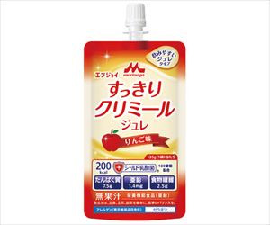 【軽減税率適用】64-6480-63 エンジョイすっきりクリミールジュレ （栄養補助食品） りんご味 24袋入 655589クリ