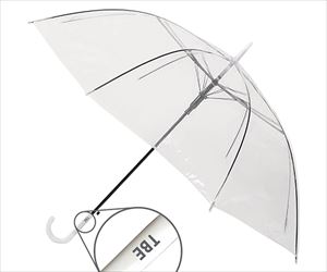 64-8296-68 ジャンプ式ビニール傘65cm 透明 50本セット T-PUMLazos