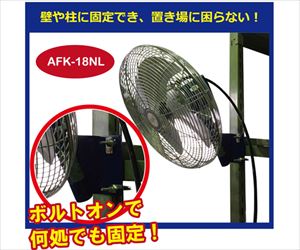 64-8891-27 無給油エアモーター式工場扇（壁掛型） AFK-18NLアクアシステム