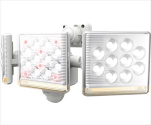 【簡易組立必要】64-8900-94 12W×3灯 フリーアーム式 LEDセンサーライト リモコン付 LED-AC3045ムサシ