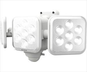 【簡易組立必要】64-8900-96 5W×3灯 フリーアーム式 LED乾電池センサーライト LED-320ムサシ