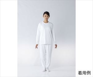 64-8904-84 汗じみが目立ちにくいインナー上着 白 LL FM2902-01 LL東洋リントフリー