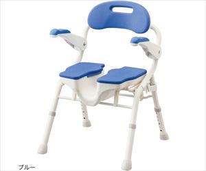 64-9110-35 折りたたみシャワーベンチ HPフィットブルー 536-071アロン化成