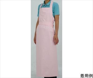 64-9297-36 入浴介助エプロン L～LL ピンク H9637-Pニシキ（シニア・介護用品）