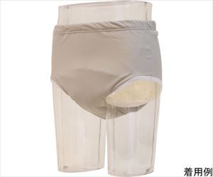 64-9297-46 デラックス安心ブリーフ300 男性用 L グレー H4956-L-GYニシキ（シニア・介護用品）